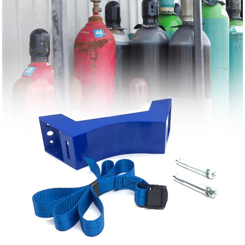 Compressed Gas Cylinders Holder Wall-Mounted Single Wall Bracket Propane Tank