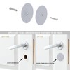 NAUBEA 1 Pack Door Hole Cover Plate Primed Gray Deadbolt
