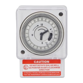 Mechanical 24-Hour Timer Switch - Precise Industrial Timer with 5-Minute Interval for AC220V - Reliable Timer for Home and Automation Applications