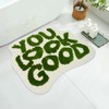 YOOCHUENG Bathroom Mat Alphabet Non Slip Bath Mat Creativity Funny