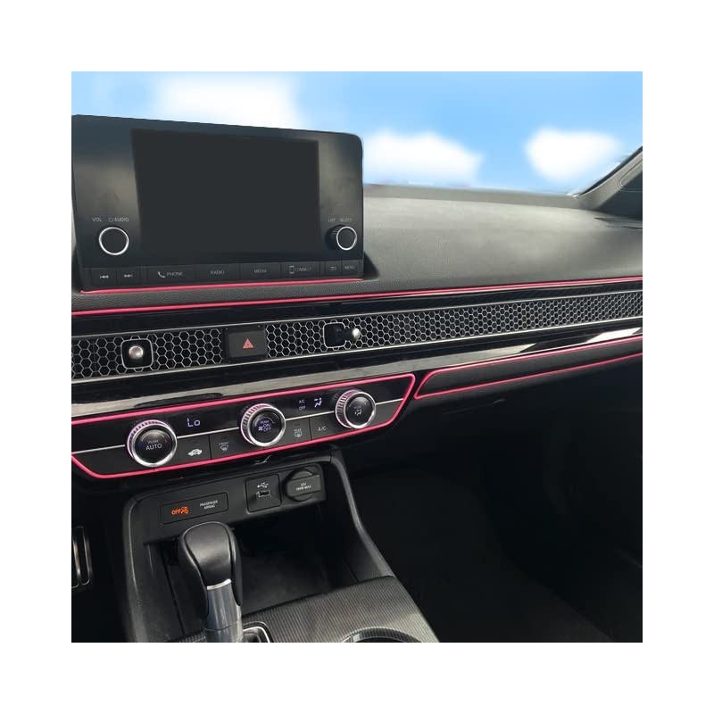 Pink Car Interior Decorative Molding Door Panel Gap Trim Strip