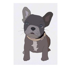 'French Bulldog Puppy' Temporary Tattoo - Water Resistant, Skin-Safe, Non-Toxic Transfer (TO00036160)