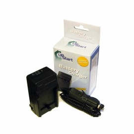 UpStart Battery Charger & Car Plug Adapter for Canon PowerShot A4000 IS Digital Camera 100-240V