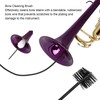 Saxophone Neck Cleaning Brush 50cm Bendable Metal Cotton Thread and