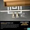 LPS Lowpricesupply 24" White Porcelain Towel Bar Set Concealed Mount