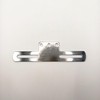 1Pcs Silver Metal Easy Installation Motorcycle License Plate Holder Frame,Universal