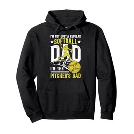 I'm The Softball Pitcher Dad Of A Softball Pitcher Father Pullover Hoodie