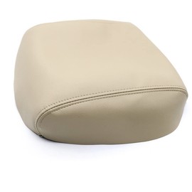 Priprilod Beige Tan Leather Armrest Center Console Lid Replacement Cover Compatible with Honda Pilot 2009 2010 2011 2012 2013 2014 2015(Leather Part only)