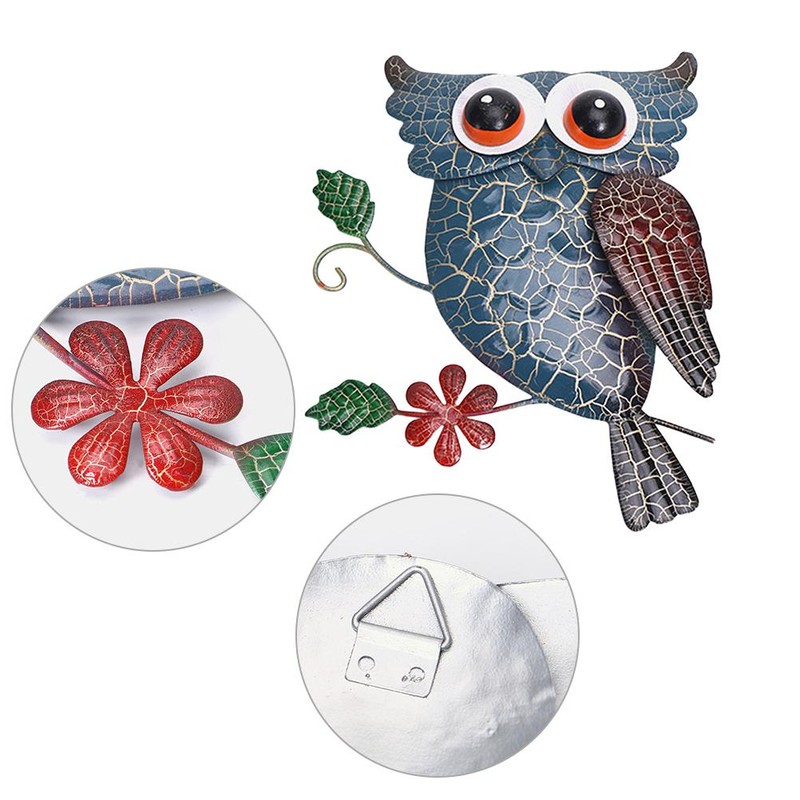 Owl Metal Wall Sculpture Metal Animal Wall Hanging Statue Owl