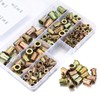 165 Pcs Assorted Rivet Nuts, Metric M3/M4/M5/M6/M8 Flat Head Threaded