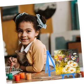 ULTECHNOVO Small Plastic Easel 3 Legs Art Easel Stand for Displaying Paintings Photos Lightweight Sturdy and Easy to Set up