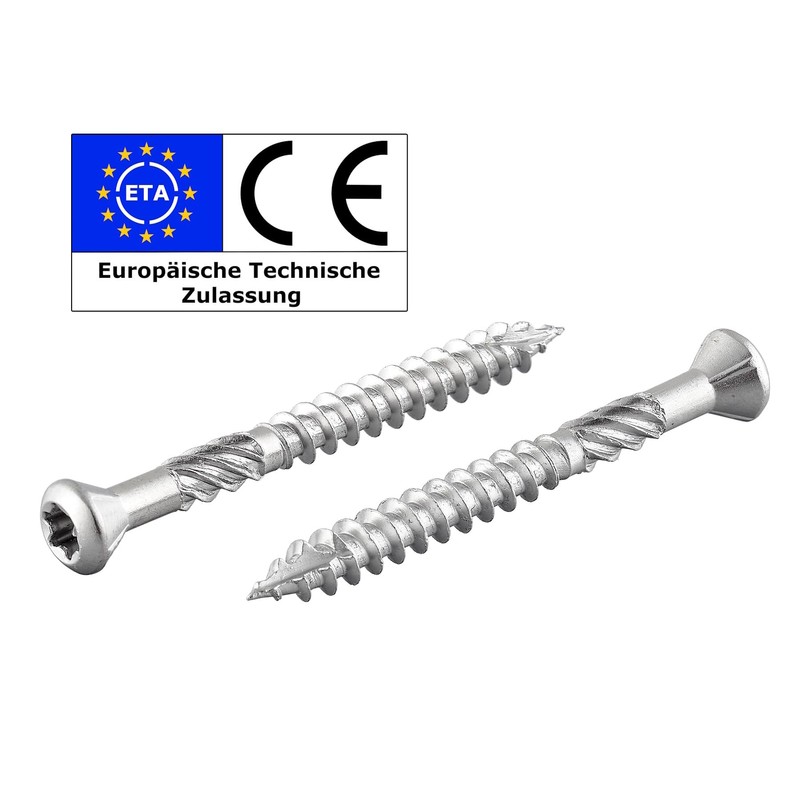 Terrace Screws with Decorative Head and TX Drive | Hardened