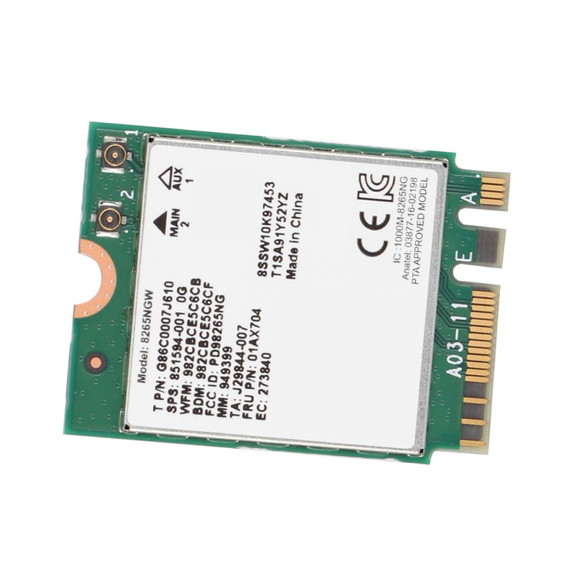 Bluetooth 4.2 For Intel 8265 867M 802.11AC 2.4G/5G Wireless Network