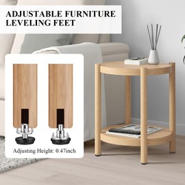 Supkiir 24Pcs 5/16”-18 Thread Furniture Leveling Feet, Stainless Steel Screw in Adjustable Table Feet Outdoor, Patio Furniture Levelers for Table and Chair Legs Cabinet Patio with T-Nuts