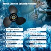 Upgrade OEM Aluminum Boat Outboard Propeller for Mercury Engines 10x17