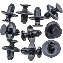 Rexka 10pcs Fender Liner Push Type Retainer Clip Fastener MU488006 for Mitsubishi Eclipse, Eclipse Cross, Endeavor, Galant, Lancer, Mirage, Mirage G4, Outlander, Outlander Sport