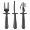 Grabease Toddler Silverware Set Forks Spoons and Knives Set Toddler