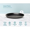 KooK Salad Plates, Ceramic Round Dishes for Appetizers and Desserts,
