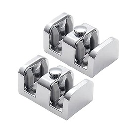 Gordon Glass™ Frameless Sliding Shower Doors Bumpers for Glass up to 3/8" Thick - Pack of 2 (Chrome)