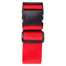Karteo Luggage Strap Red Luggage Strap [Pack of 1] Travel Strap for Suitcases and Bags as Luggage Straps 5 cm Polyester Strap Adjustable up to 155 cm Length