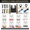 MaxEarn Oscillating Multitool Saw Blades, Titanium Extra Long Multitool Blades,