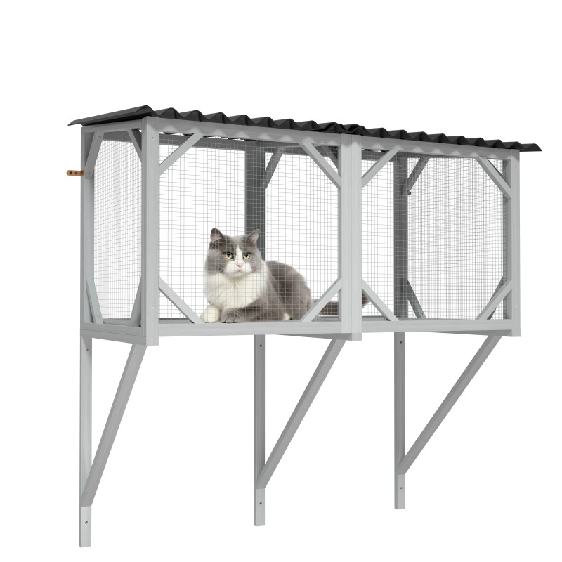 Modern Cat Catio Indoor Window Perch Waterproof Cat Box Enclosure