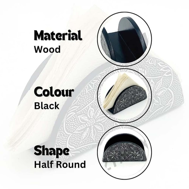 Zyntix Wooden Napkin Holder - Elegant Napkin Holder for Table