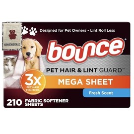 Pet Hair & Lint Guard Mega Dryer Sheets, Fresh Scent, 210 ct. - Mae Mae's Marketing, LLC