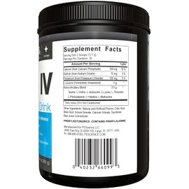 PEScience Amino IV, Raspberry Grape, 60 Scoop, BCAA and EAA Powder with Electrolytes