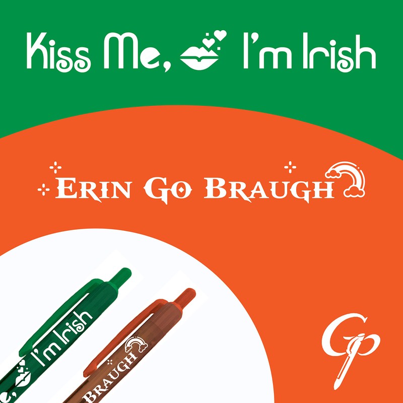 Greeting Pen 12 Translucent St. Patrick's Day Pen Set, 4