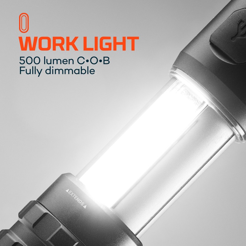 NEBO SLYDE KING Flashlight | High Lumens, Rechargeable COB Work