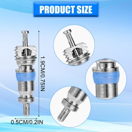 30pcs Ac Valve Cores for R32/R410A/R22, Alloy Premium High Pressure Air Conditioner Hvac Valve Cores Replacement Parts for Refrigeration Systems