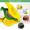 Lixiluxia Lemon Squeezer Hand Press Juicer, Manual Citrus Juicer, Aluminium