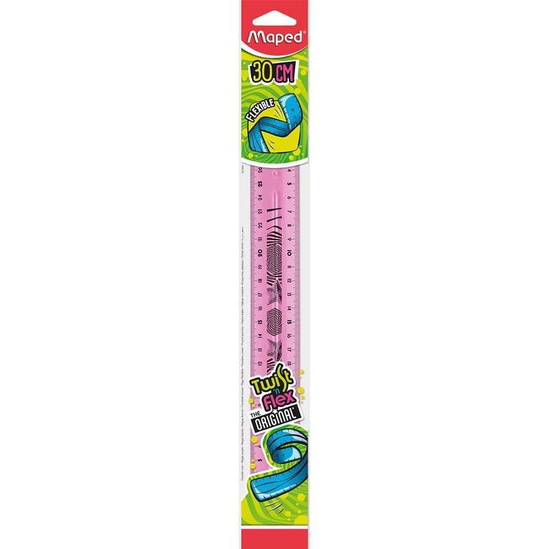MAPED Twist'n flex ruler 30 cm. assorted colours (blue, green,
