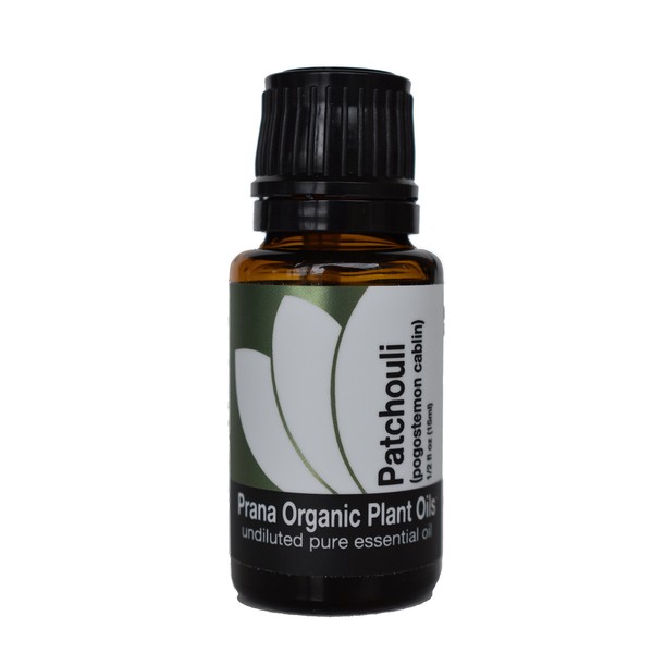 Organic Patchouli Essential Oil (5 ml) - 100% Pure Undiluted Therapeutic Grade Essential Oil by Prana Organic Plant Oils