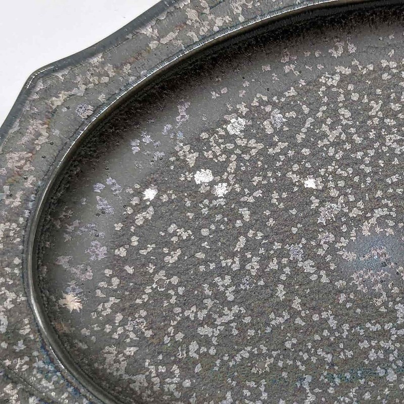 Utsuwa Roan 513-0020 Mino Ware Oval Plate, Approx. 9.8 x