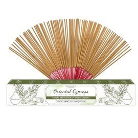 Upeace-Organic-Non-Toxic-Oriental-Cypress-Incense-Sticks (Bulk 86 Agarbatti Sticks) | 40 Minutes Long Lasting Burn for Positive Vibes, Meditation with Natural Scents, no Synthetic Essential Oils