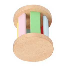 Gatuida Wooden Roller for Babies Montessori Grasping Educational for Newborns and Infants Sensory Development Early Learning Musical Instrument