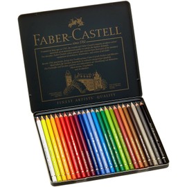 Faber-Castel 24 Piece Polychromous Colored Pencil Set In Metal Tin