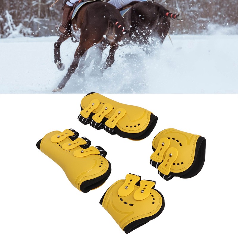 Horse Tendon Boots Fetlock Boots Open Front Breathable Adjustable Protective
