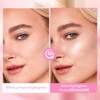 FOCALLURE Shimmer Liquid Highlighter, Smooth Cream Formula and Non-greasy Finish,Delivers