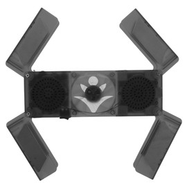 TEHAUX Folding Laptop Cooling Stand with Led Light Portable Laptop Fan Holder for All Easy to Carry and Store Go Users