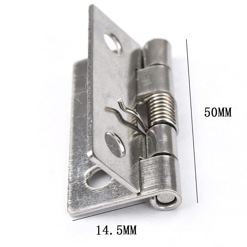 6Pcs 2" Spring Door Hinges, Heavy Duty Window Hinge 304