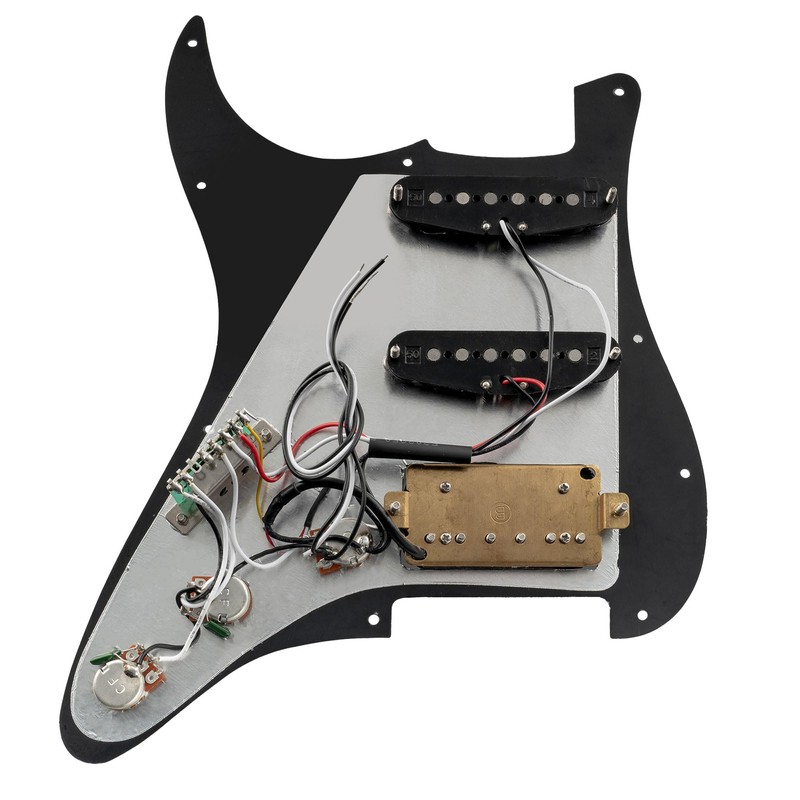 Musiclily SSH 11 Hole Prewired Loaded Humbuckers Stratocaster Pickguard with