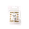 TEHAUX 20pcs Brass Rotary Tool Collet Compatible with Electric Drill
