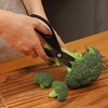 Forever COS-HBBK Ceramic Scissors, S, Black Handle, Compatible with Hard-to-Cut