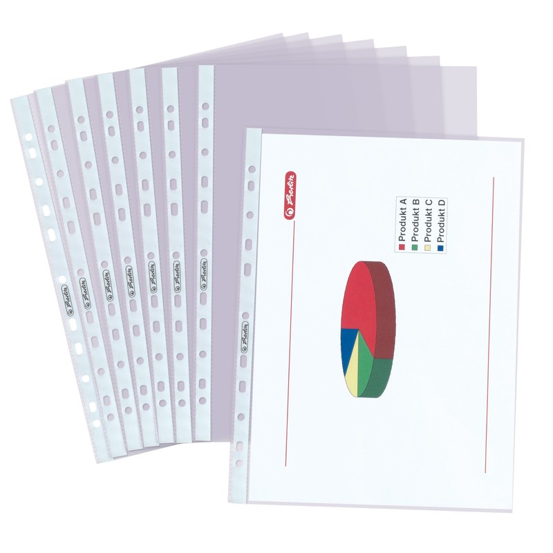 Herlitz 5824008 Document Wallets A4 Transparent Pack of 100 0.05