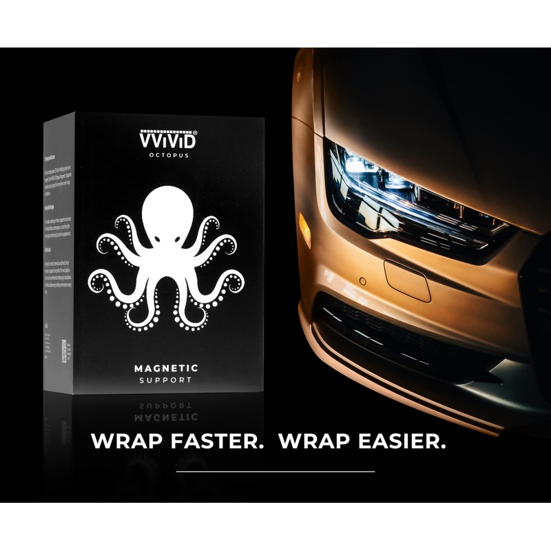 VViViD Octopus Magnets, Rubber Coated for Scratch-Free Vinyl Installation 4-Pack