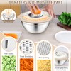 P&P CHEF 4-In-1 Stainless Steel Colander with Bowl Set, Rotatable