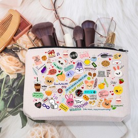 MEIKIUP K-POP Boy Group Makeup Bag K-POP Fans Gift Stay Fandom Cosmetic Bag K-Drama Music Merchandise for K-POP Fans (Stray-K Bag)